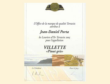 Lauriers d'Or — Villette Pinot Gris, Domaine Porta