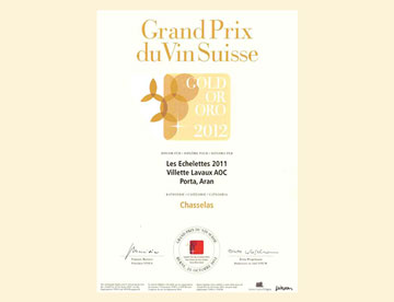 Diplôme d'Or — Les Echelettes 2012, Domaine Porta