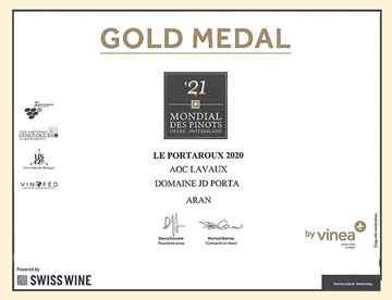 Médaille d'Or — Le Portaroux 2020, Domaine Porta